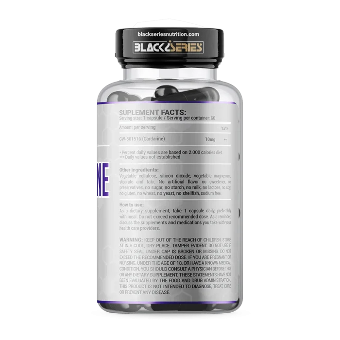 Cardarine 10mg Black Series Nutritional facts